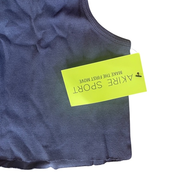Akire Sport The Perfect Tank Vintage Navy Size X-SMALL NWT - Picture 2 of 2